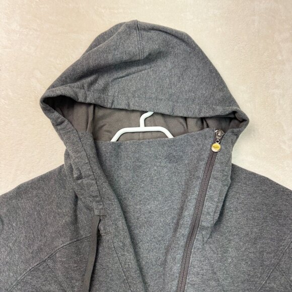 Nike Asymmetrical Cape Hoodie Gray Sweatshirt Full Zip Women's Size M - Picture 12 of 15